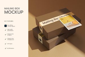 Mailing Box Mockup