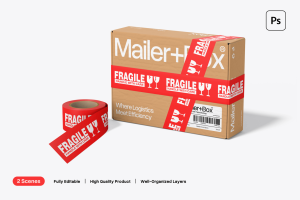 Mailing Box Mockup