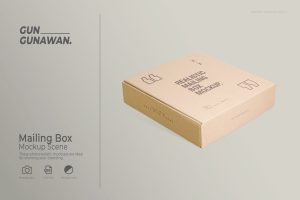Mailing Box Mockup