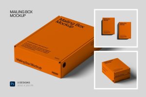 Mailing Box PSD Mockup