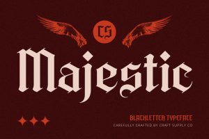 Majestic – Blackletter Font