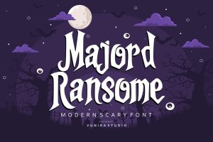 Majord Ransome – Modern Scary Font