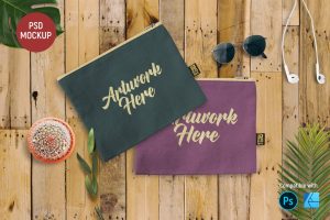 Makeup Pouch Mockup