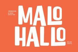 Malohallo Display Font
