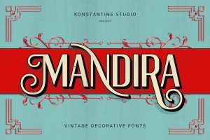 Mandira – Vintage Decorative Fonts