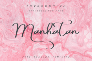 Manhatan Signature FOnt