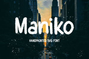 Maniko – Handpainted Svg Font
