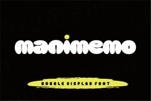 Manimemo – Modern decorative Font