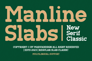 Manline Slabs – A Classic Slab Font