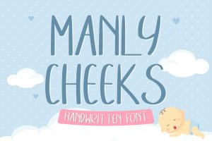 Manly Cheeks – Handwritten Font