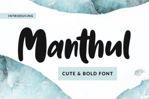 Manthul – Cute & Bold Font
