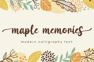 Maple Memories – Script Font