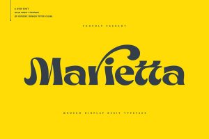 Marietta – Groovy Serif Font