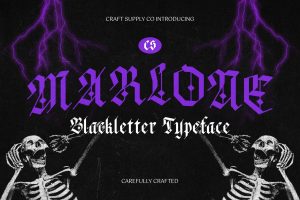 Marlone – Blackletter Font