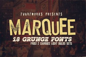 Marquee – 18 Grunge Fonts