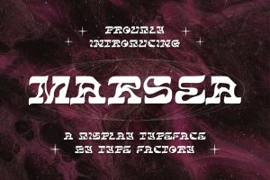 Marsea – Wavy Display Font