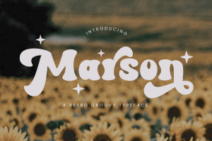 Marson – Retro Groovy Font