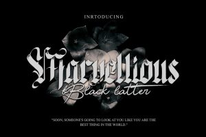 Marvellious – Blackletter Typeface