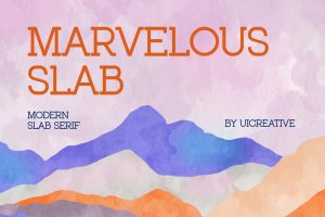 Marvelous Slab Modern Serif Font