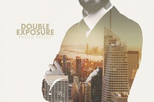 Masked Double Photographic Exposure Effect