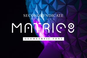 Matric8 – Geometric Font