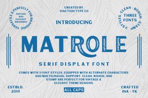 Matrole – Vintage Font