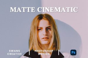 Matte Cinematic Photoshop Action