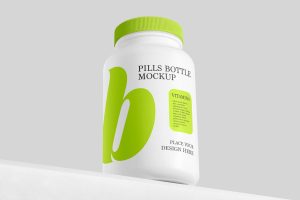 Matte Pills Bottle Mockup