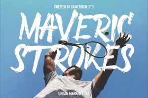 Maveric Stroke Urban Marker Font