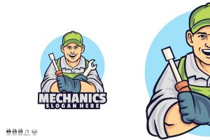 mechanic logo template