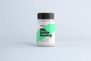 Medical Pill Bottle Mockup