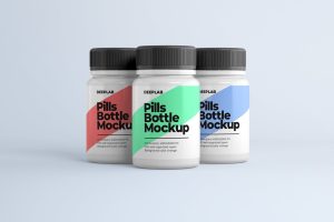 Medical Pill Bottle Mockup