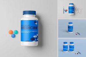 Medicine Bottle Mockup