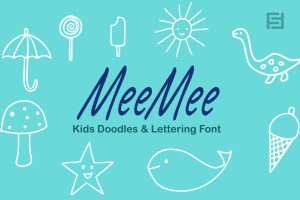MeeMee Kids Doodles / Icons & Lettering Font