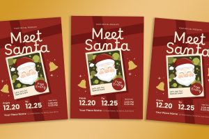 Meet Santa Event Flyer