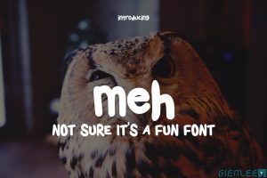Meh – Fun Font