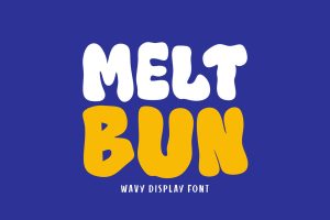 Melt Bun – Wavy Display Font