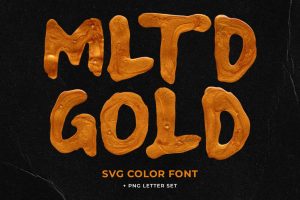 Melted Gold – SVG Font