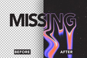 Melted Text Effect