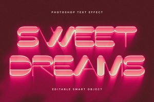 Melting Chrome PSD Text Effect