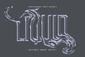 Melting Liquid PSD Text Effect