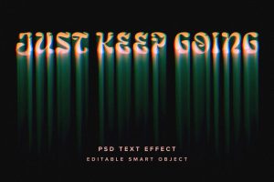 Melting PSD Photo Effect