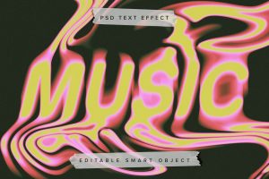 Melting PSD Text Effect