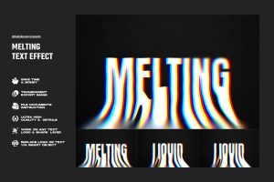 Melting Text Effect