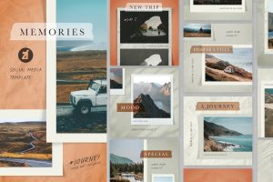 Memories social media graphic templates