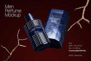 Men Perfume Mockup