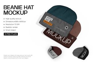 Mens Beanie Mockup