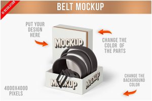 Men’s Belt Mockup