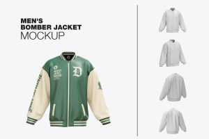 Men’s Bomber Jacket Mockup