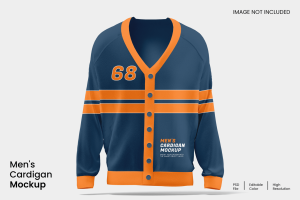 Men’s Cardigan Mockup